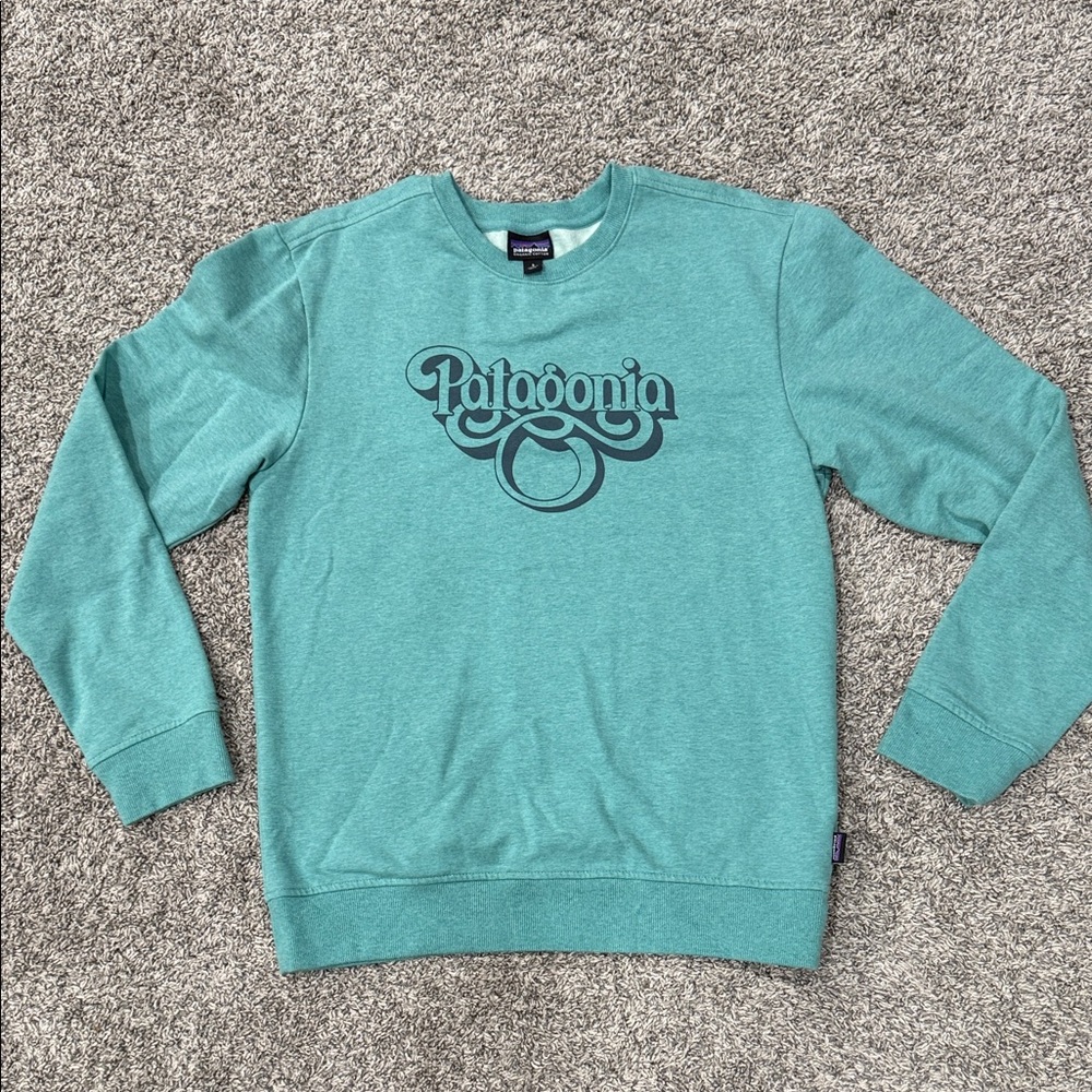 NWOT! Patagonia Men's Teal Crewneck Sweater - size small